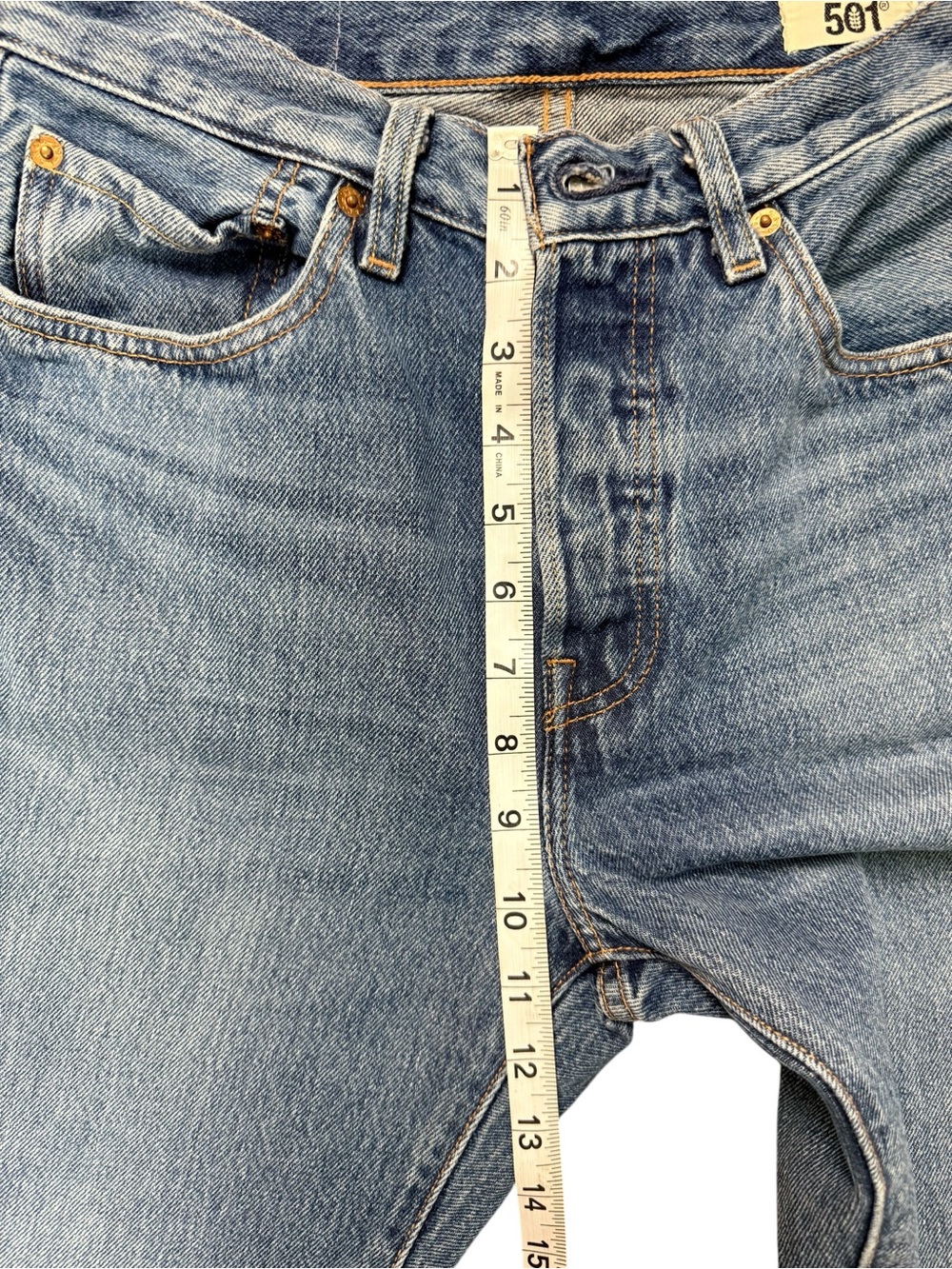 Levi’s 501 Plant-Based Straight Leg Jeans Button Fly Raw Hem Women’s W30 L29 - Picture 7 of 10